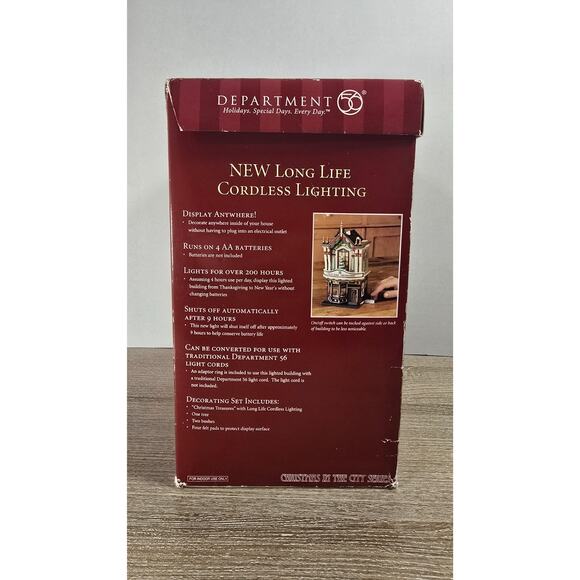 Dept. 56 Christmas In The City Christmas Treasures Anywhere Lighting #56.59240 - Picture 2 of 8